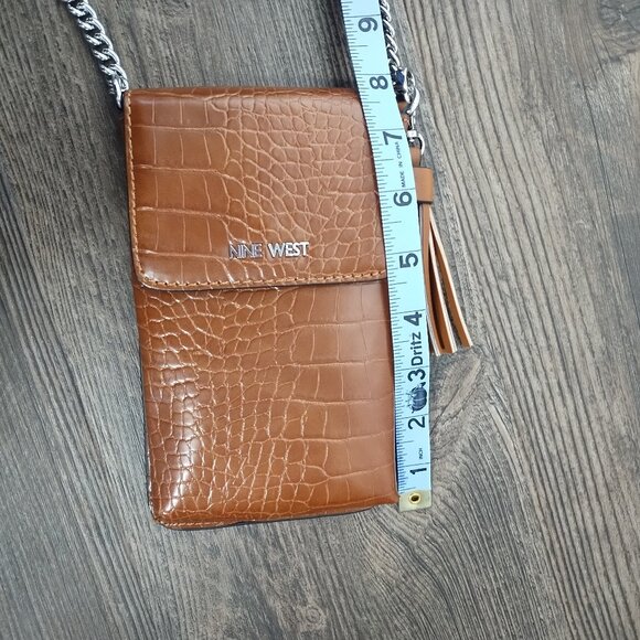 Nine West Women’s Chic Brown Crossbody Bag with Tassel - Picture 11 of 11